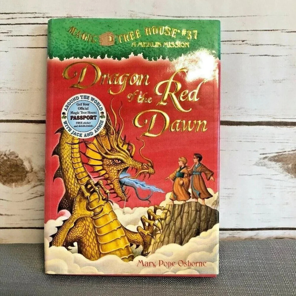 Dragon of the Red Dawn (Magic Tree House #37) by Mary Pope Osborne Hardcover - Picture 1 of 6